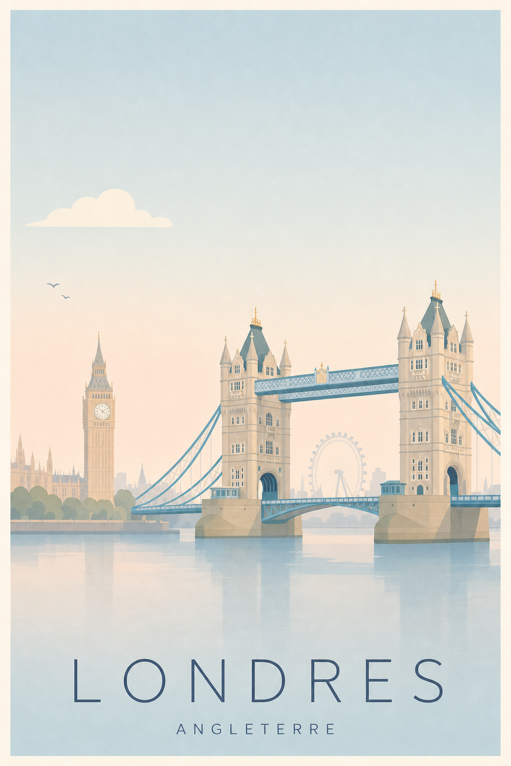 Affiche de Londres - Poster Calme