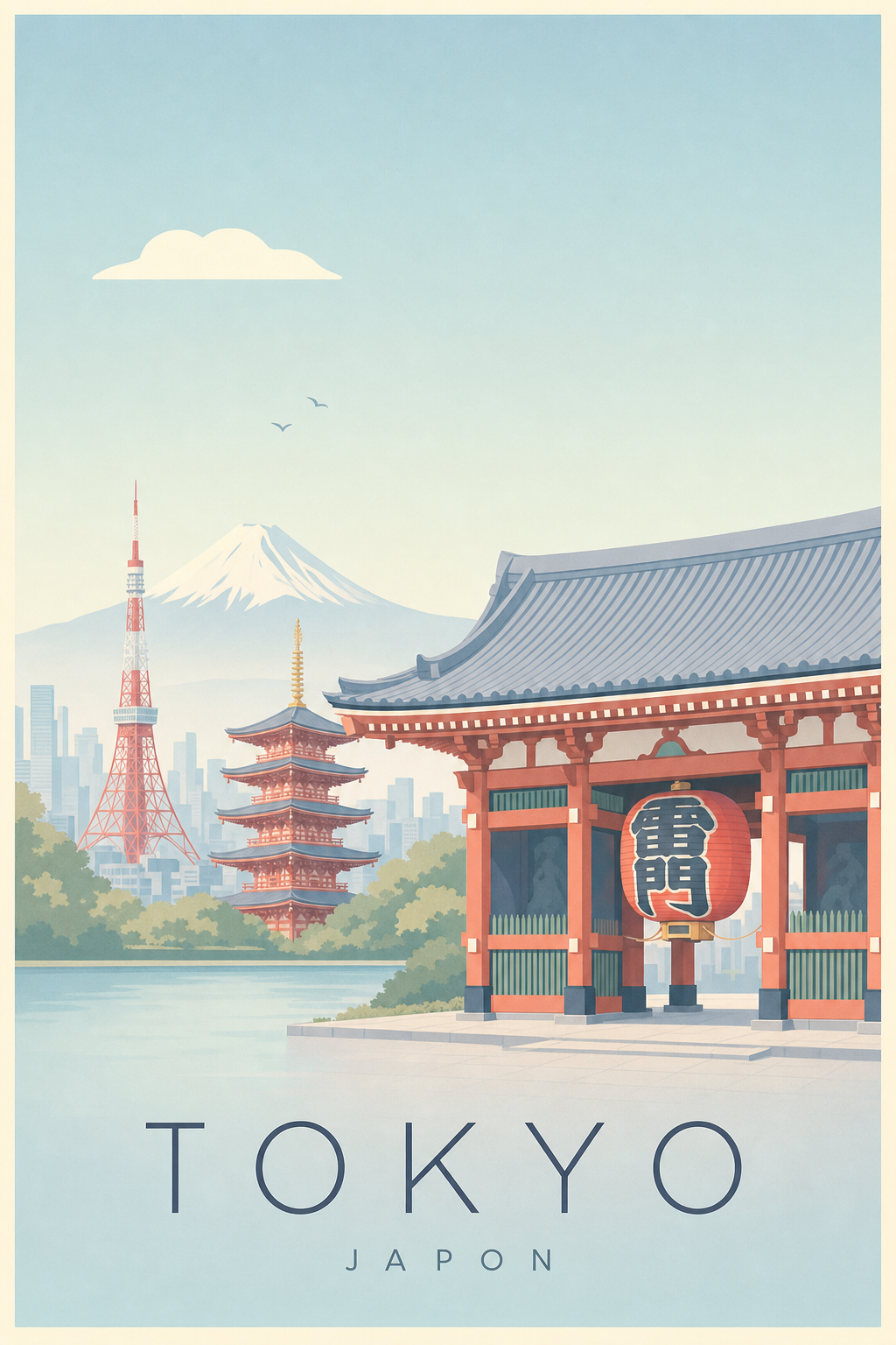 Affiche de Tokyo - Poster Calme