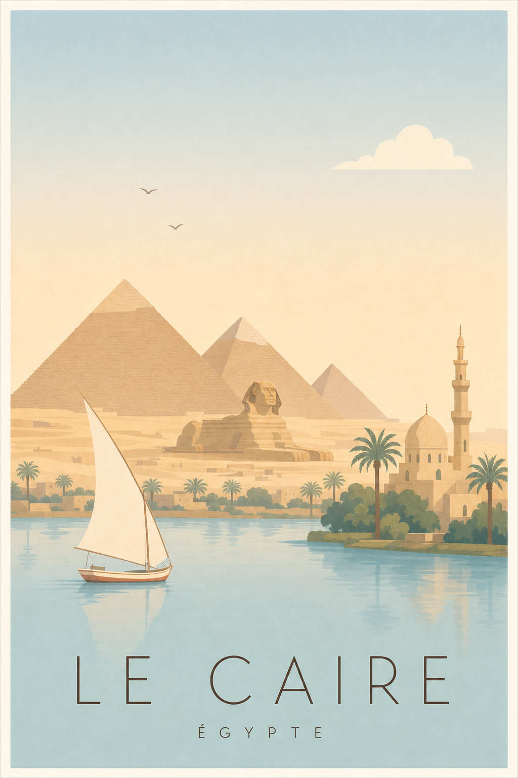 Affiche du Caire - Poster Calme