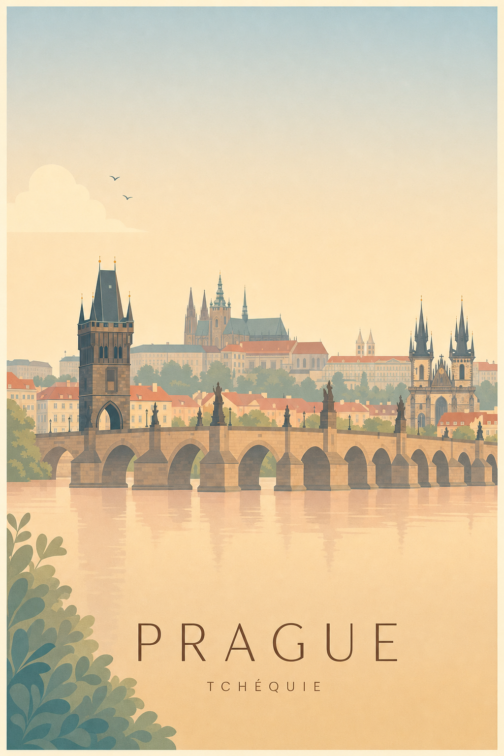 Affiche de Prague - Poster Calme