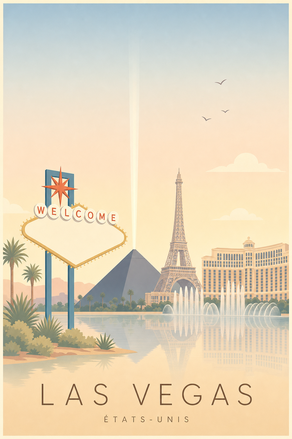 Affiche de Las Vegas - Poster Calme