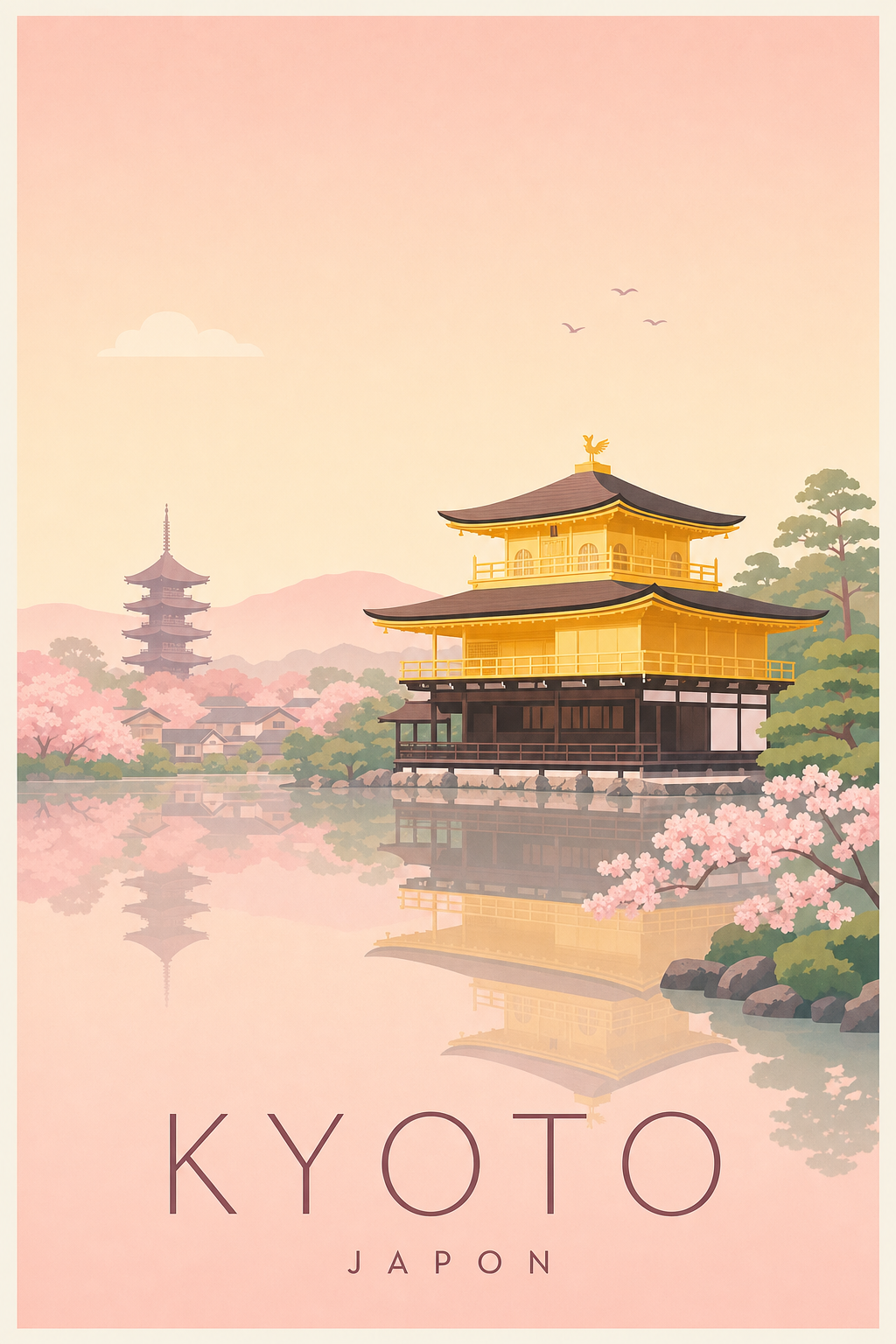 Affiche de Kyoto - Poster Calme