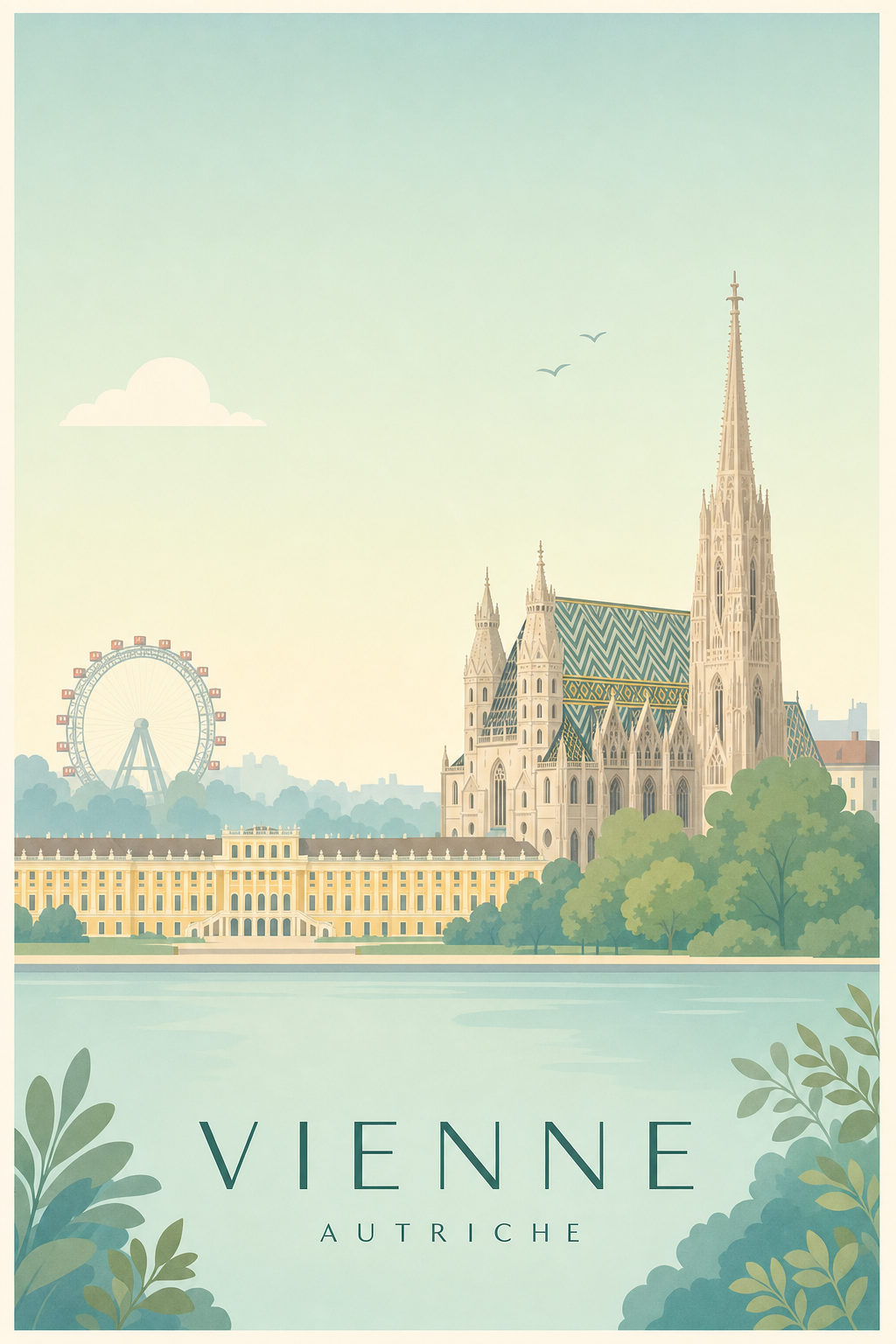 Affiche de Vienne - Poster Calme