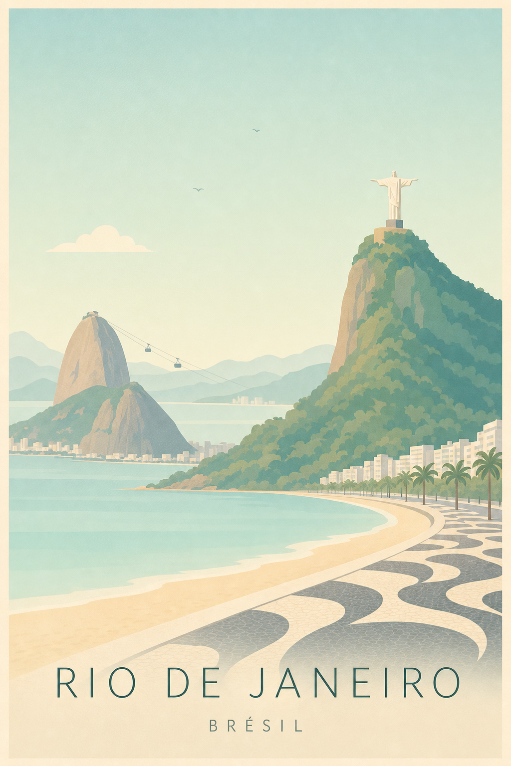 Affiche de Rio de Janeiro - Poster Calme
