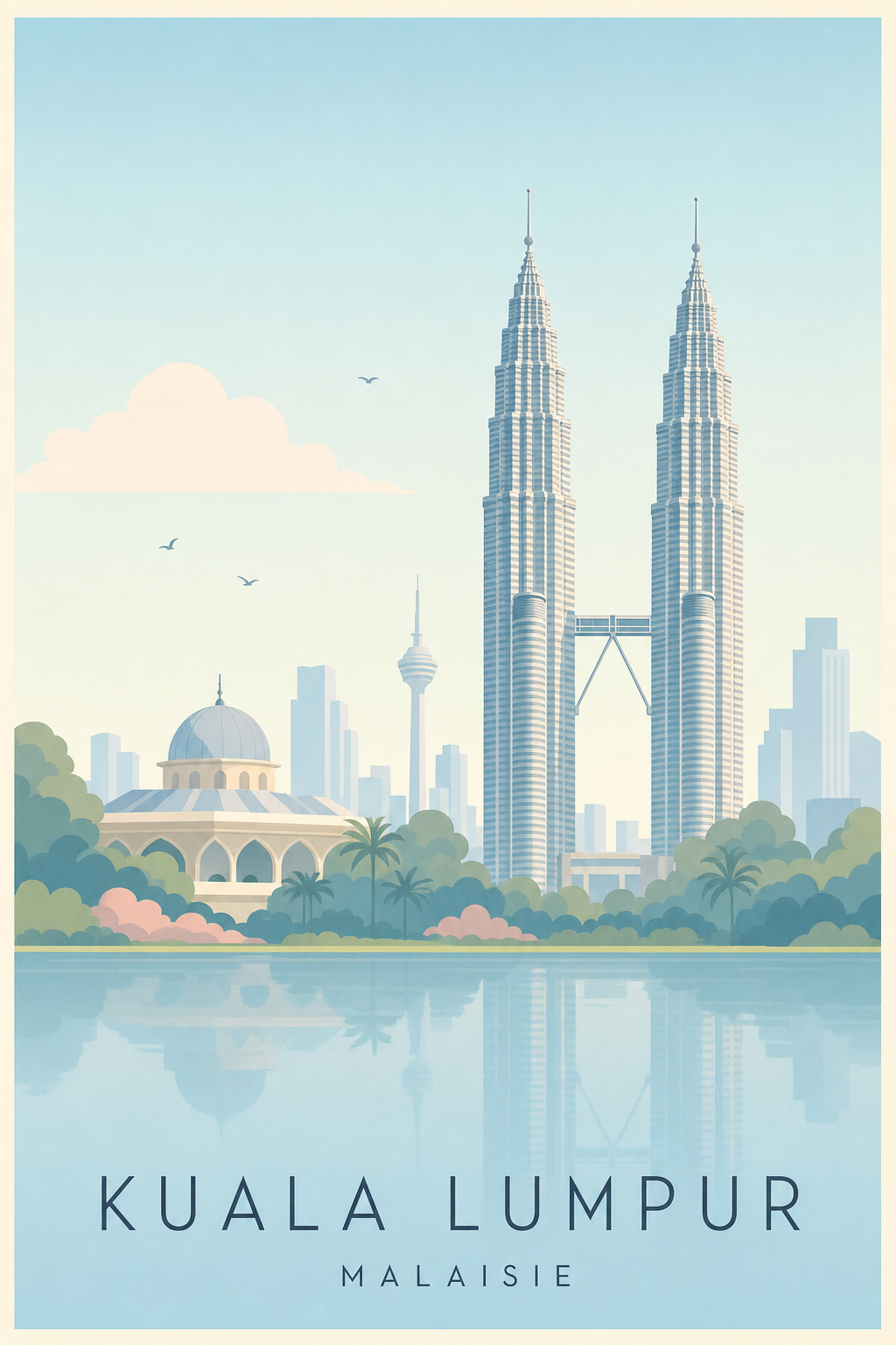 Affiche de Kuala Lumpur - Poster Calme