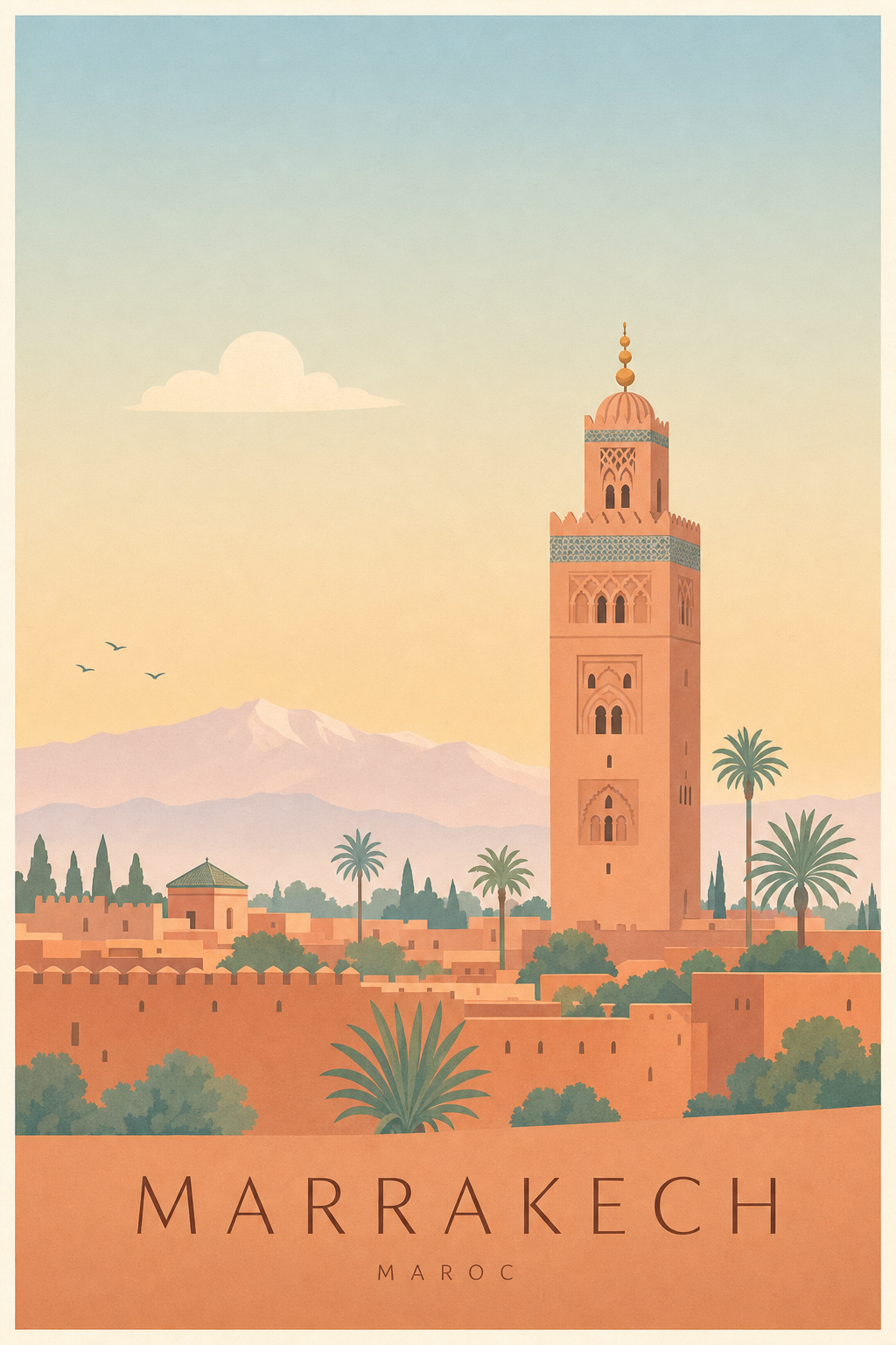 Affiche de Marrakech - Poster Calme