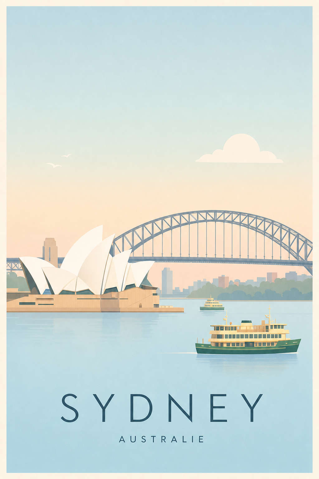Affiche de Sydney - Poster Calme