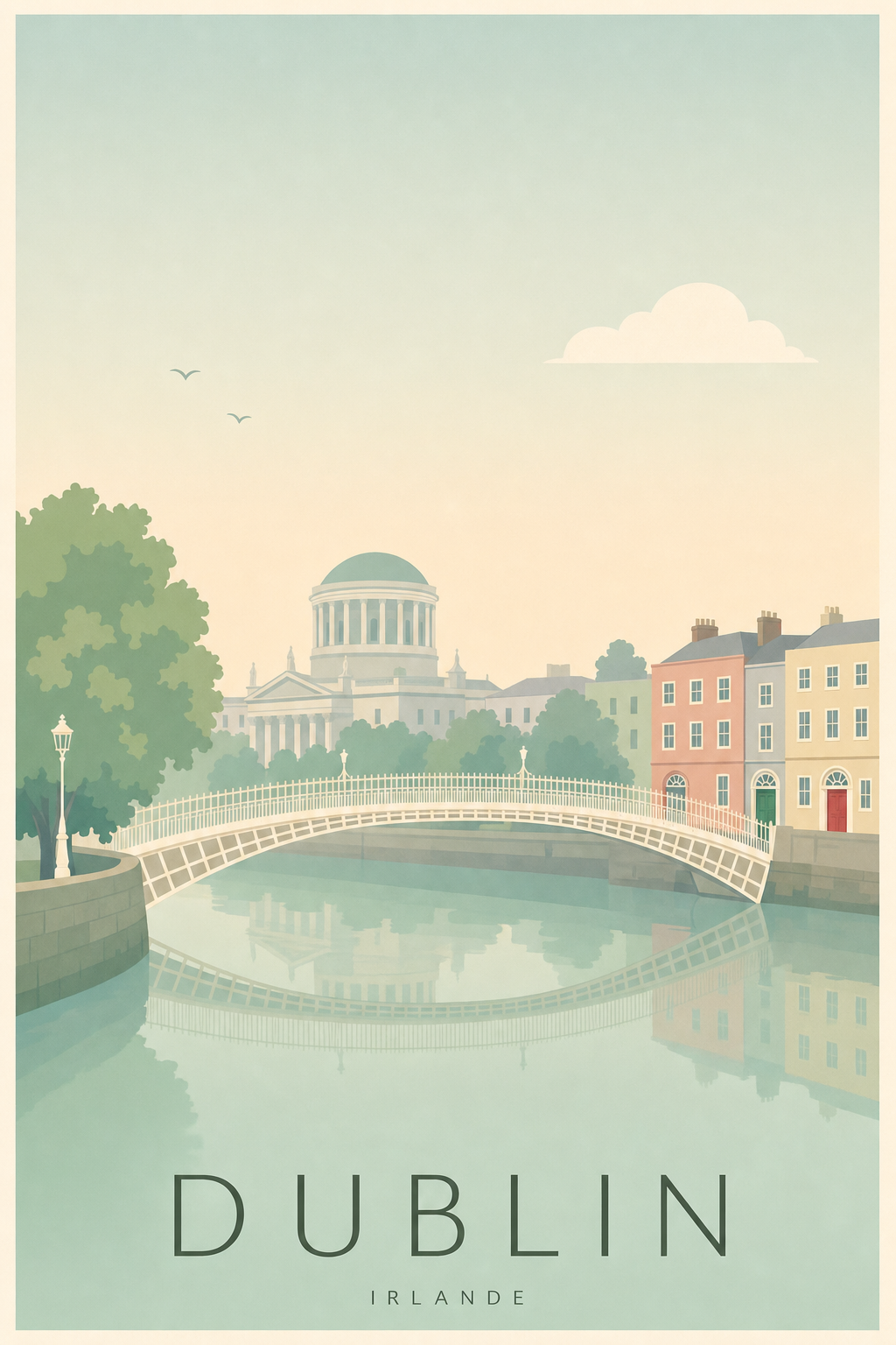 Affiche de Dublin - Poster Calme