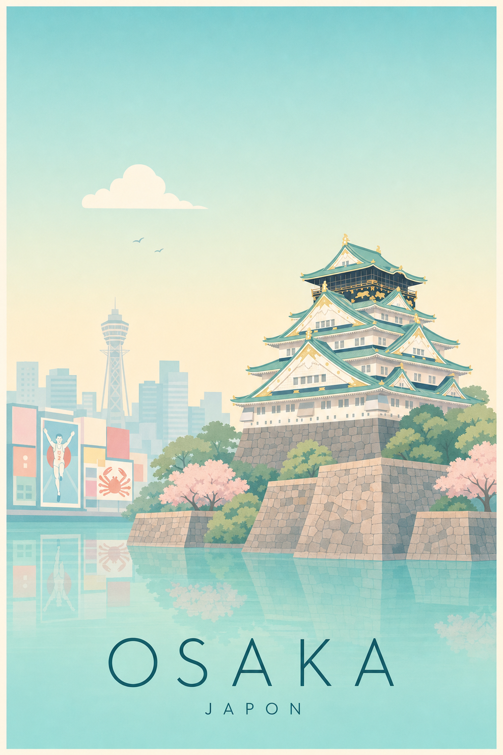 Affiche d'Osaka - Poster Calme