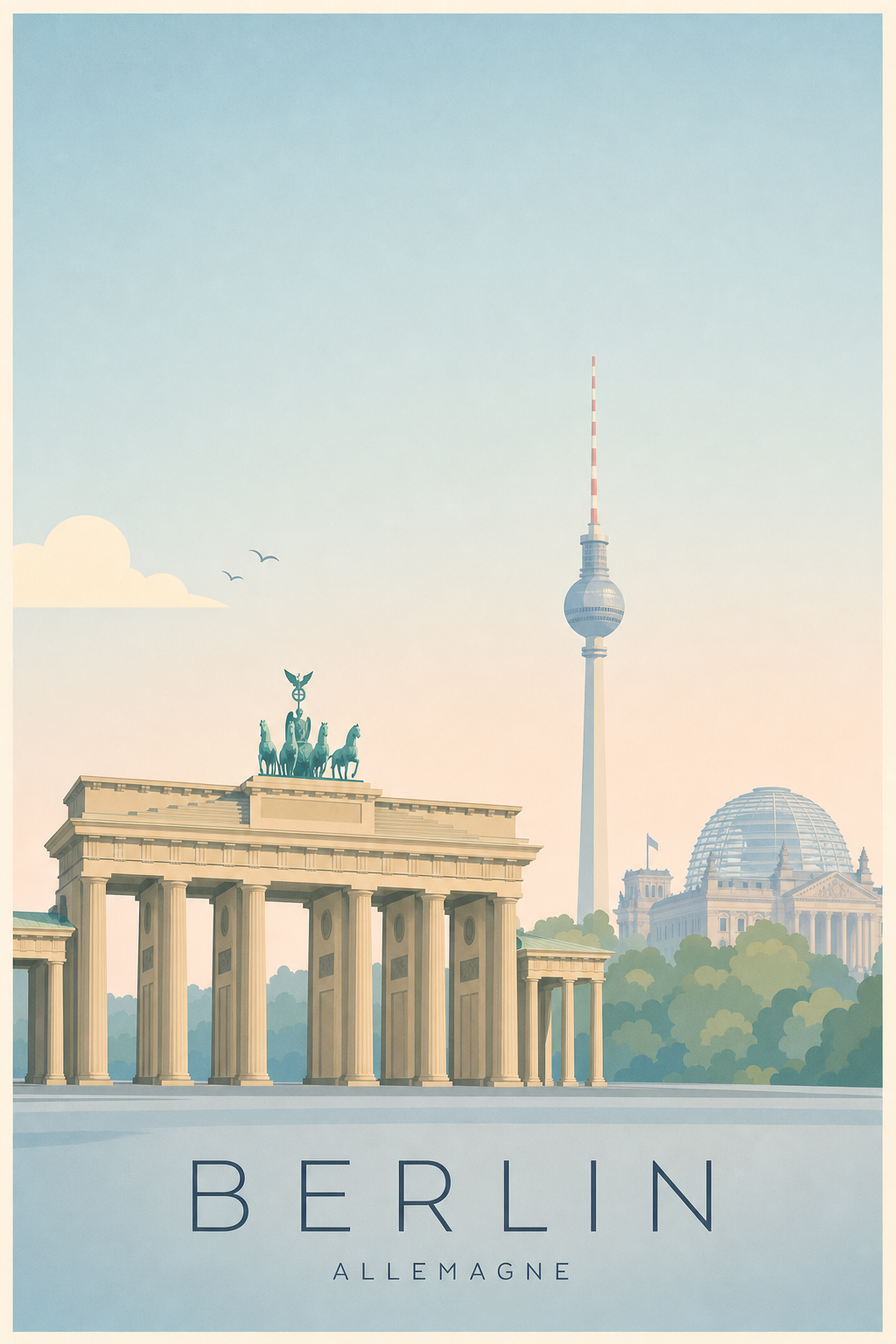 Affiche de Berlin - Poster Calme