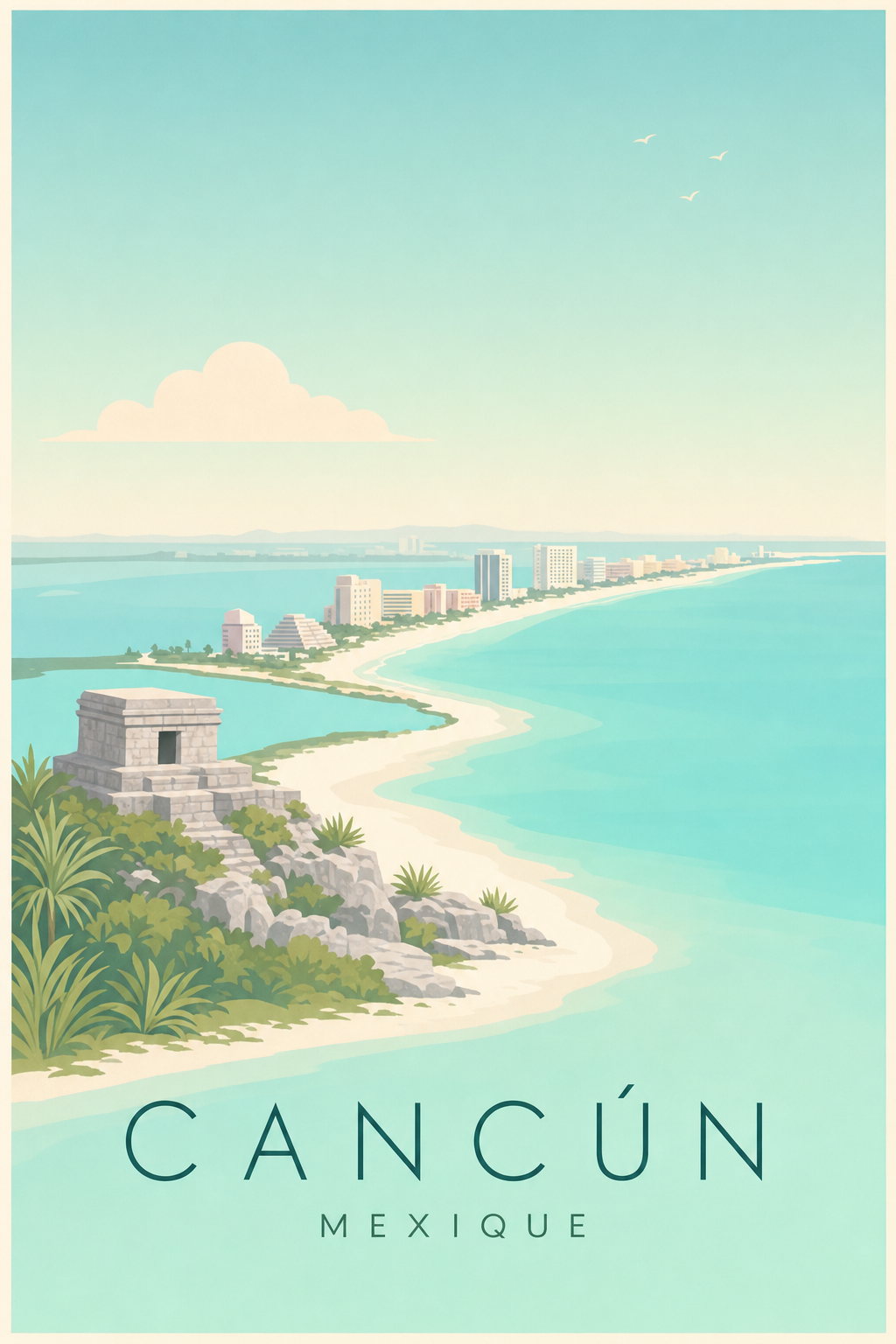 Affiche de Cancún - Poster Calme