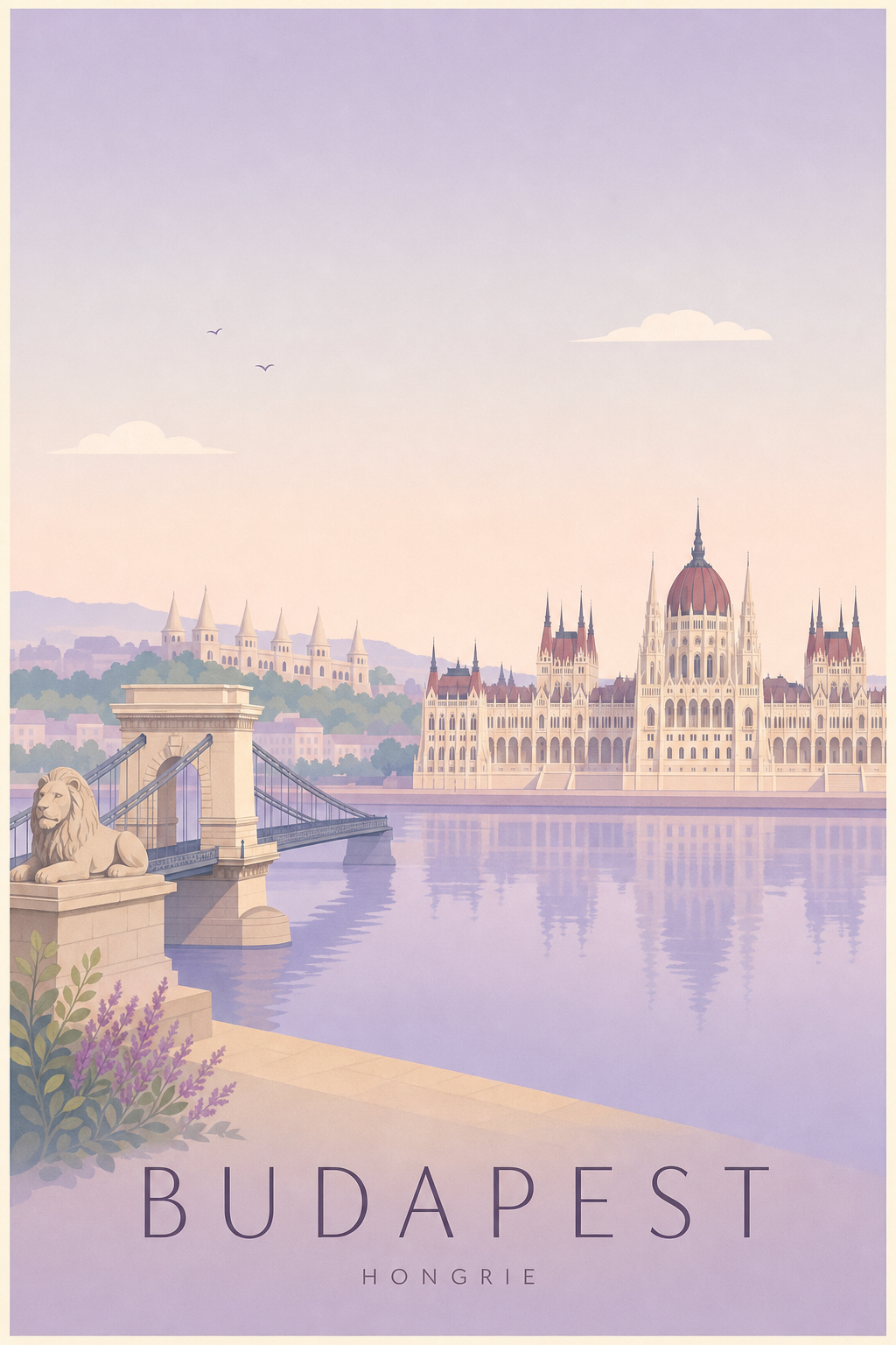 Affiche de Budapest - Poster Calme