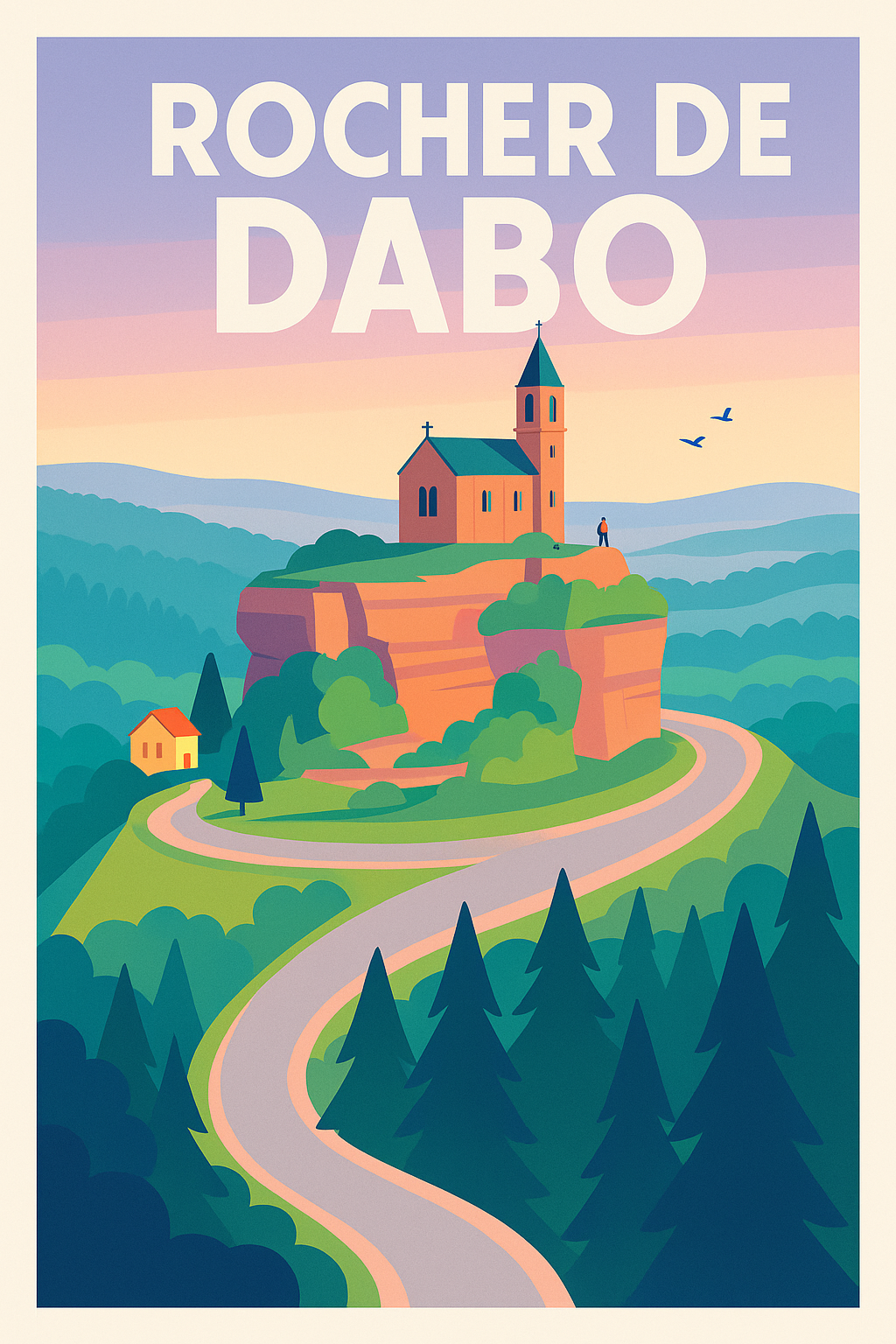 Affiche de Rocher de Dabo - L'icône majestueuse des Vosges