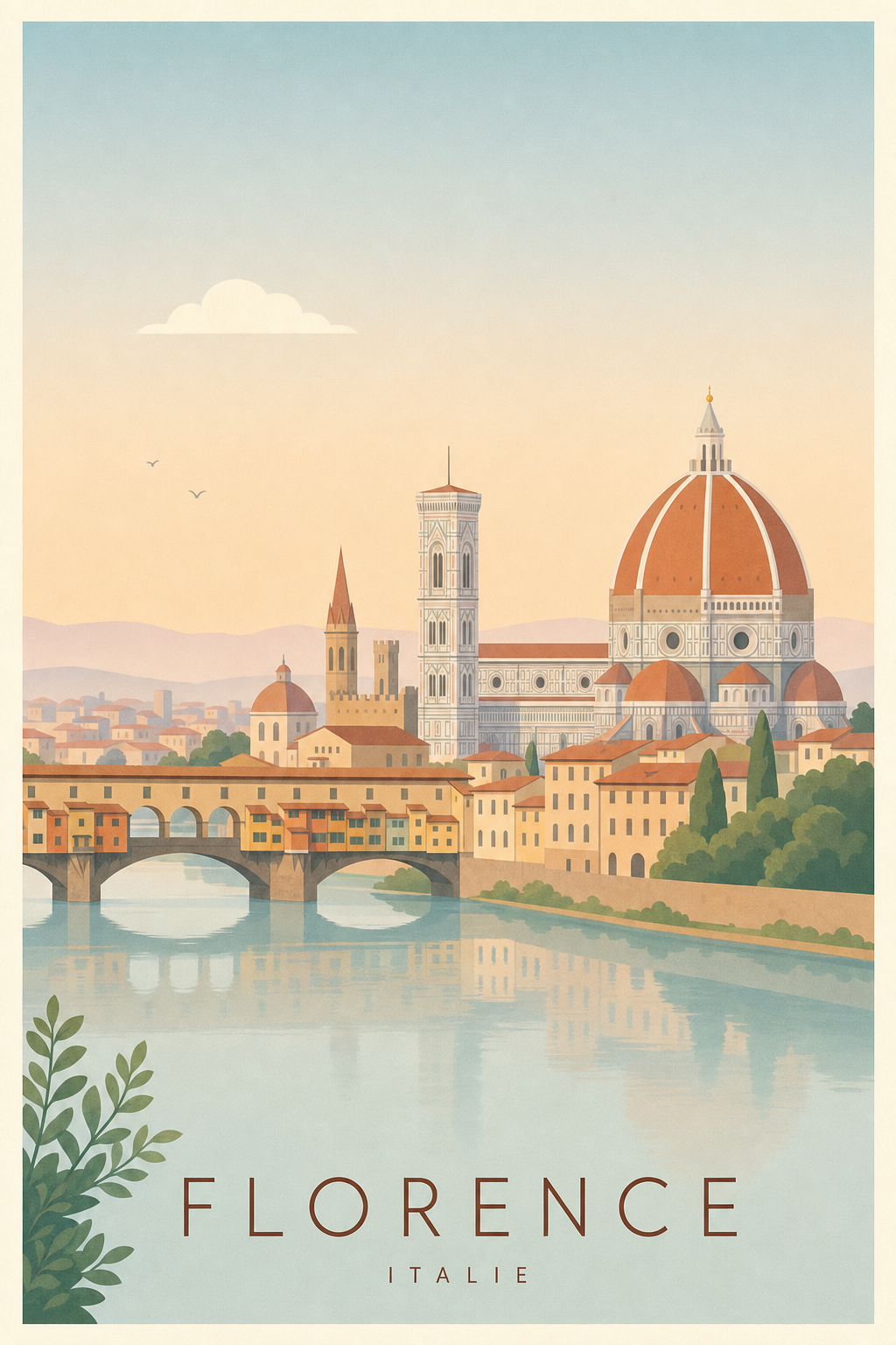 Affiche de Florence - Poster Calme