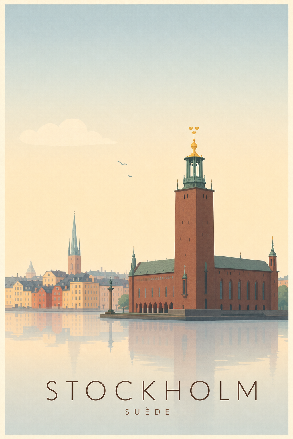 Affiche de Stockholm - Poster Calme
