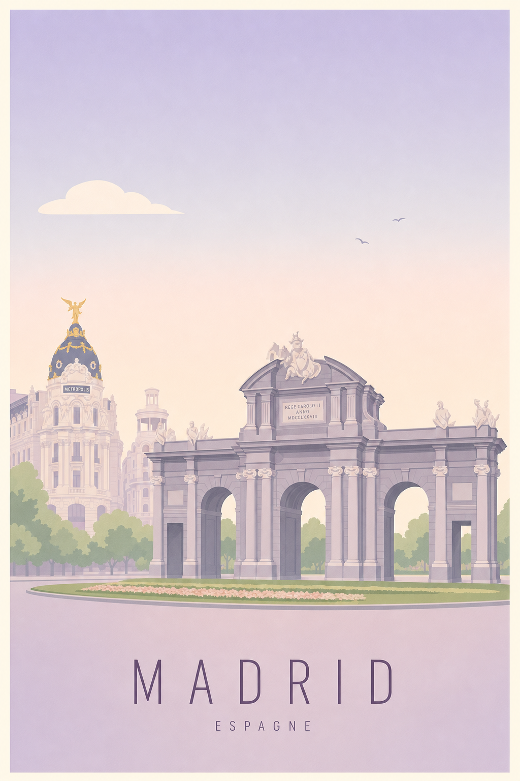 Affiche de Madrid - Poster Calme