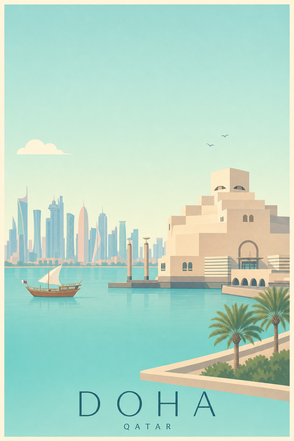 Affiche de Doha - Poster Calme