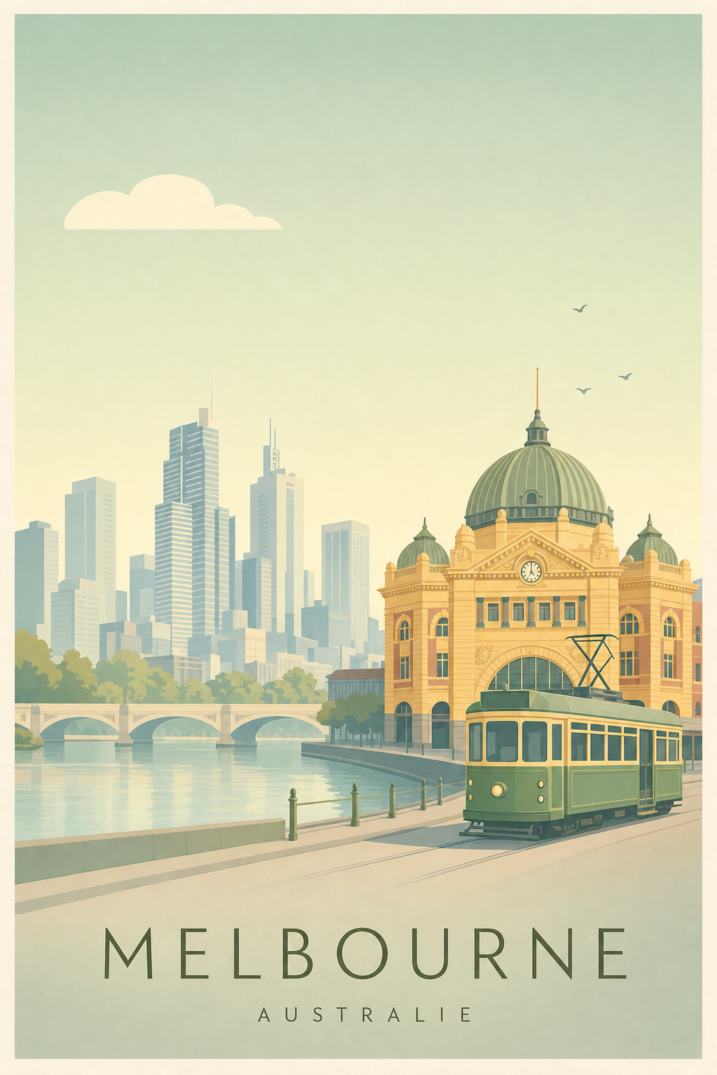 Affiche de Melbourne - Poster Calme