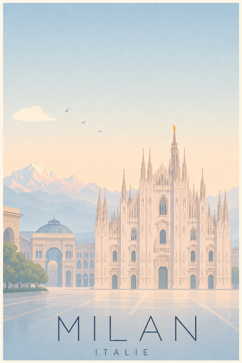 Affiche de Milan - Poster Calme
