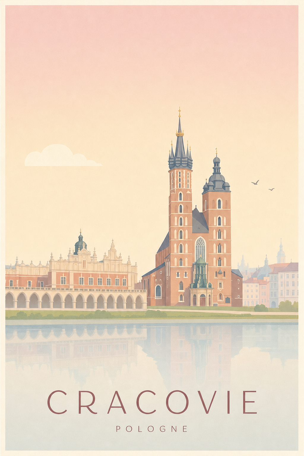 Affiche de Cracovie - Poster Calme