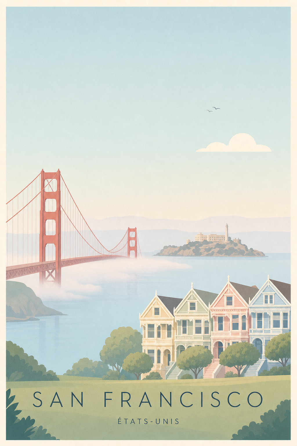 Affiche de San Francisco - Poster Calme
