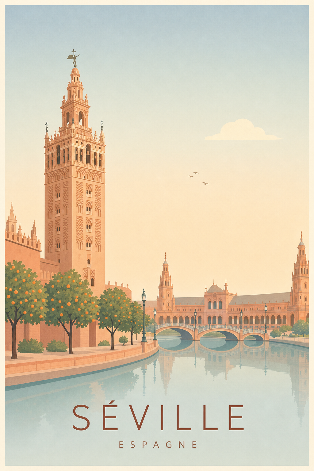 Affiche de Séville - Poster Calme