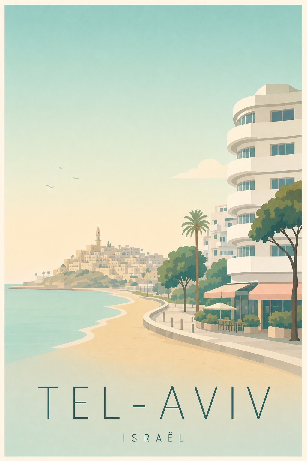 Affiche de Tel-Aviv - Poster Calme