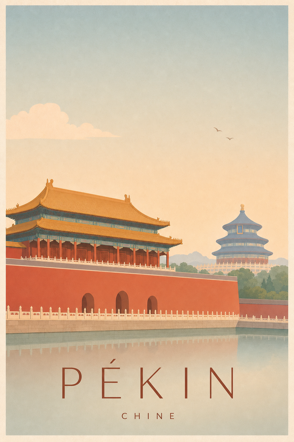 Affiche de Pékin - Poster Calme