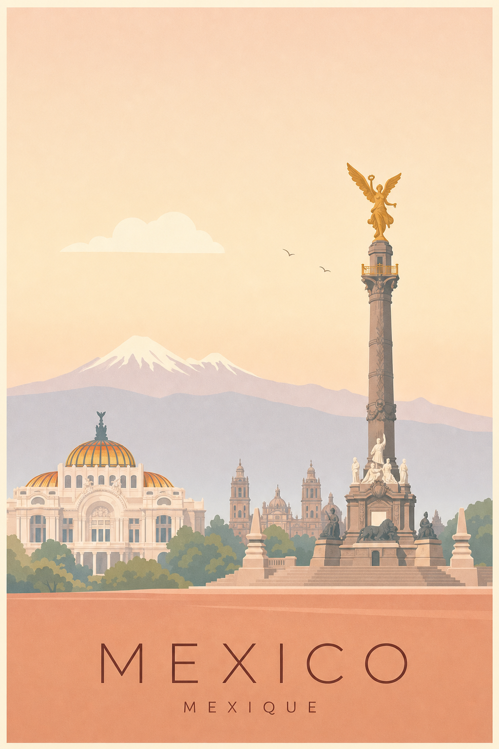 Affiche de Mexico - Poster Calme