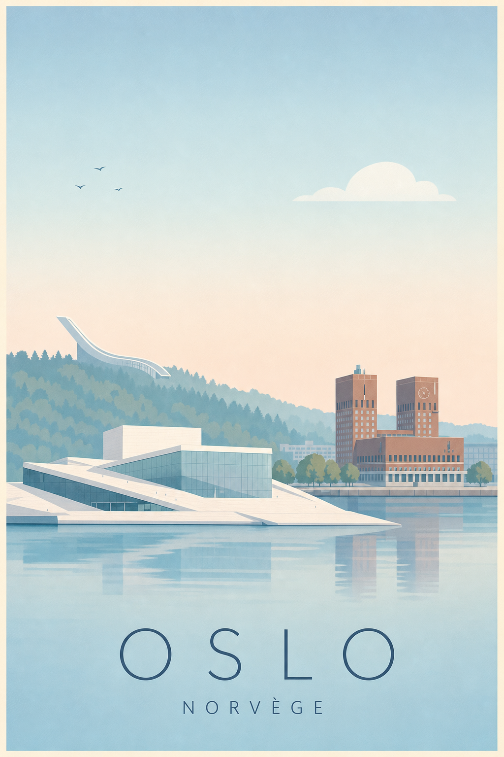 Affiche d'Oslo - Poster Calme