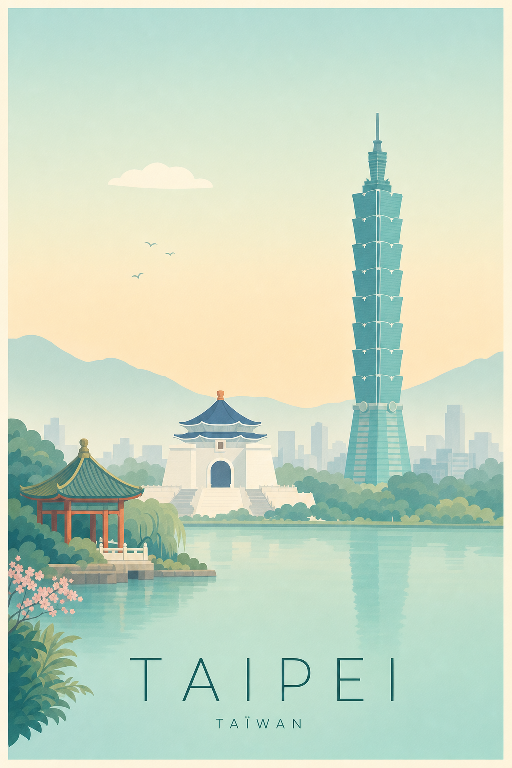 Affiche de Taipei - Poster Calme