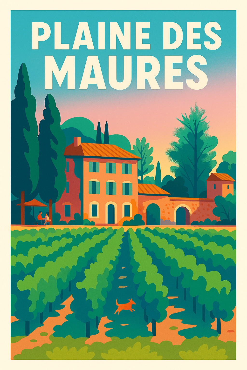 Affiche de Plaine des Maures - L'éclat de la Provence entre vignes et soleil