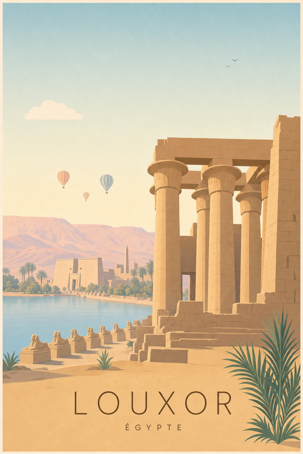Affiche de Louxor - Poster Calme