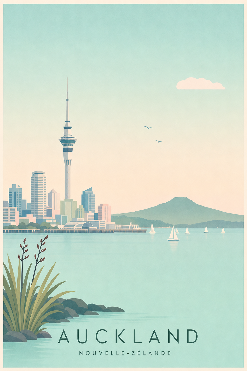 Affiche d'Auckland - Poster Calme