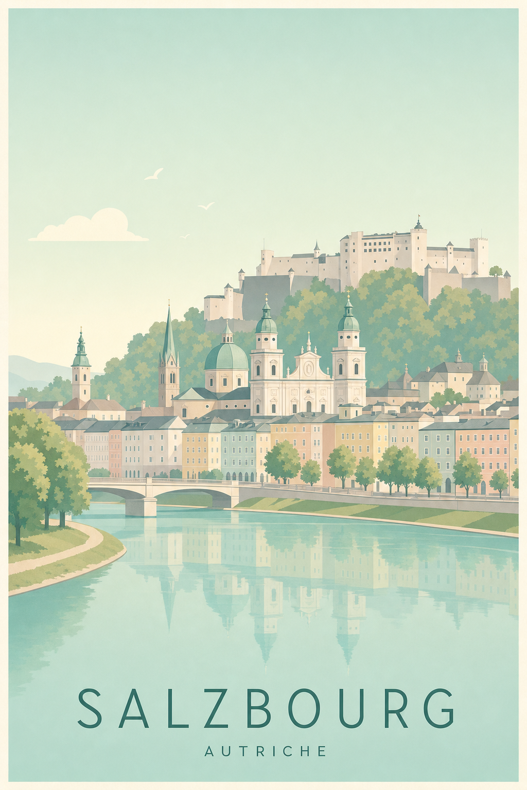 Affiche de Salzbourg - Poster Calme