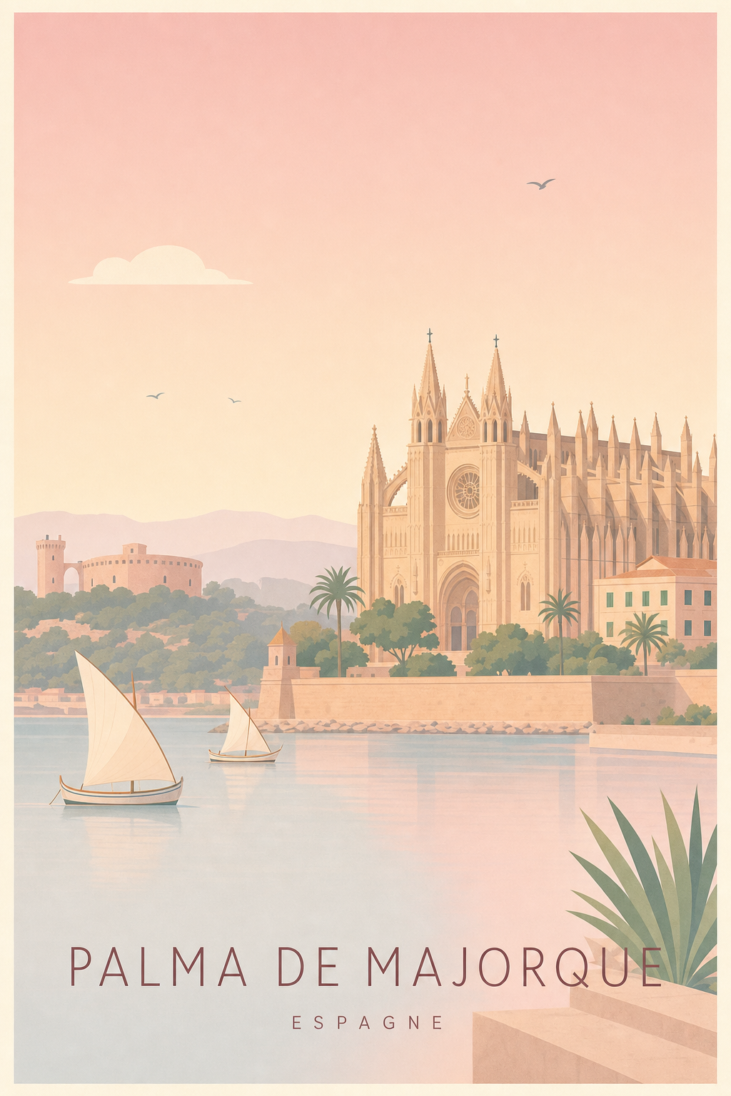 Affiche de Palma de Majorque - Poster Calme