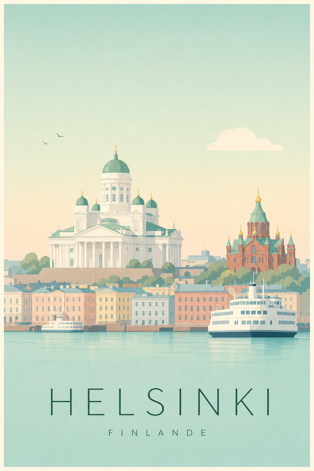 Affiche d'Helsinki - Poster Calme