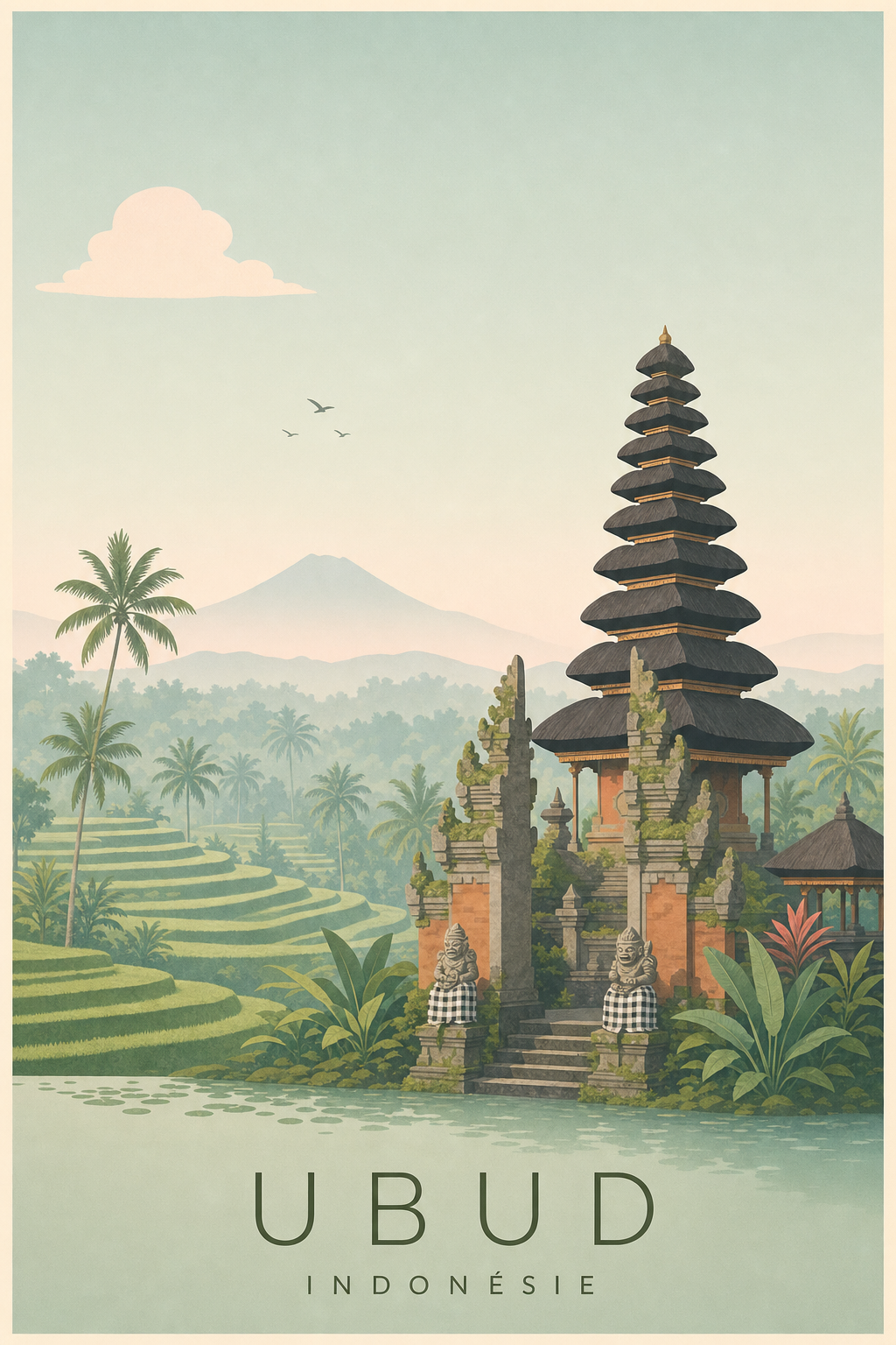 Affiche d'Ubud - Poster Calme