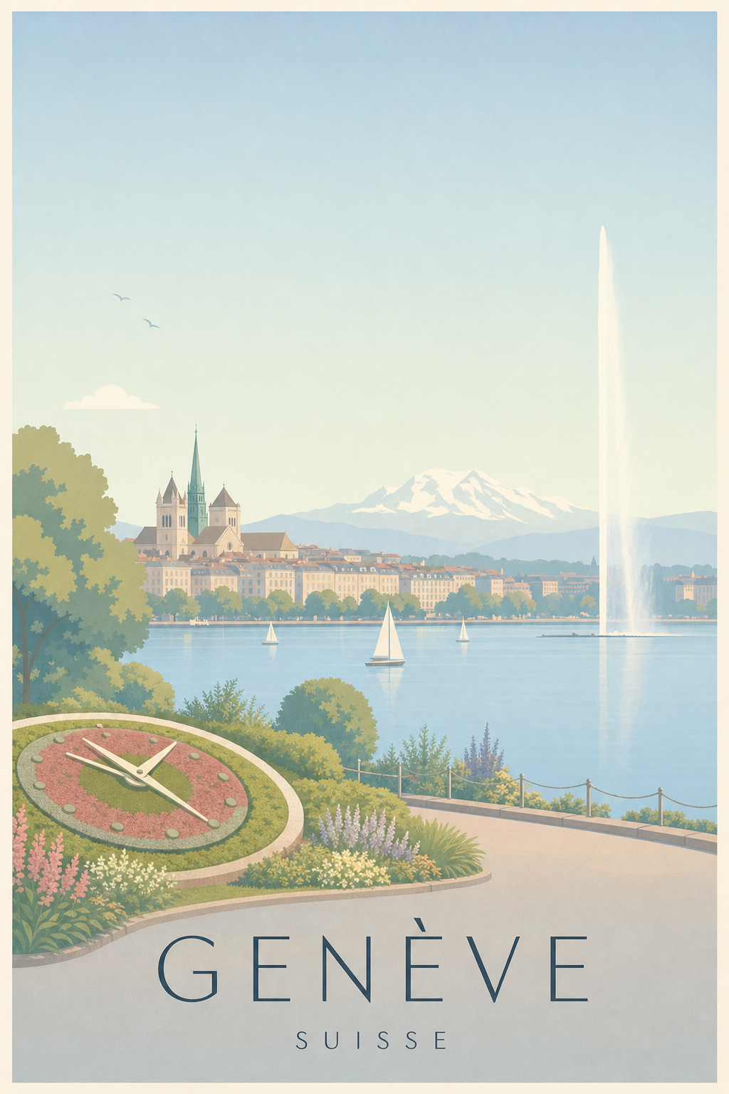 Affiche de Genève - Poster Calme