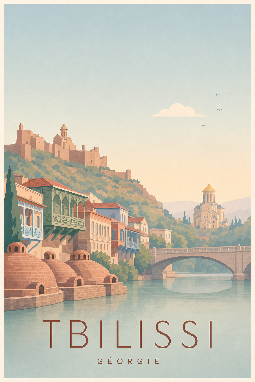 Affiche de Tbilissi - Poster Calme