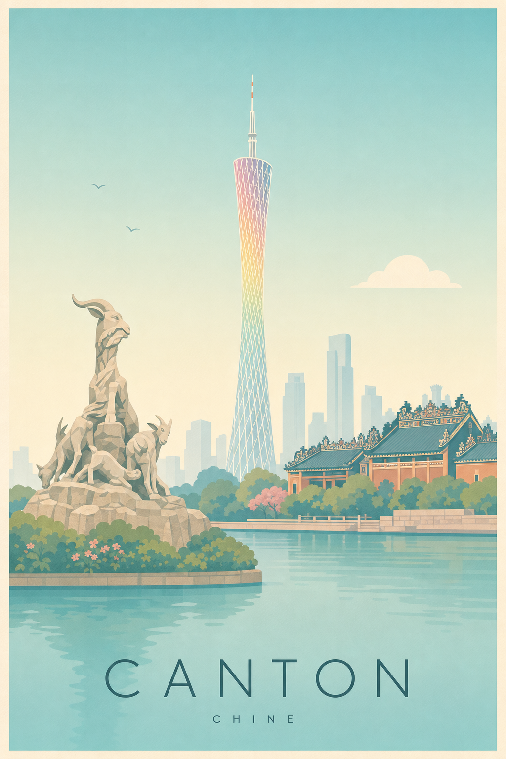 Affiche de Canton - Poster Calme