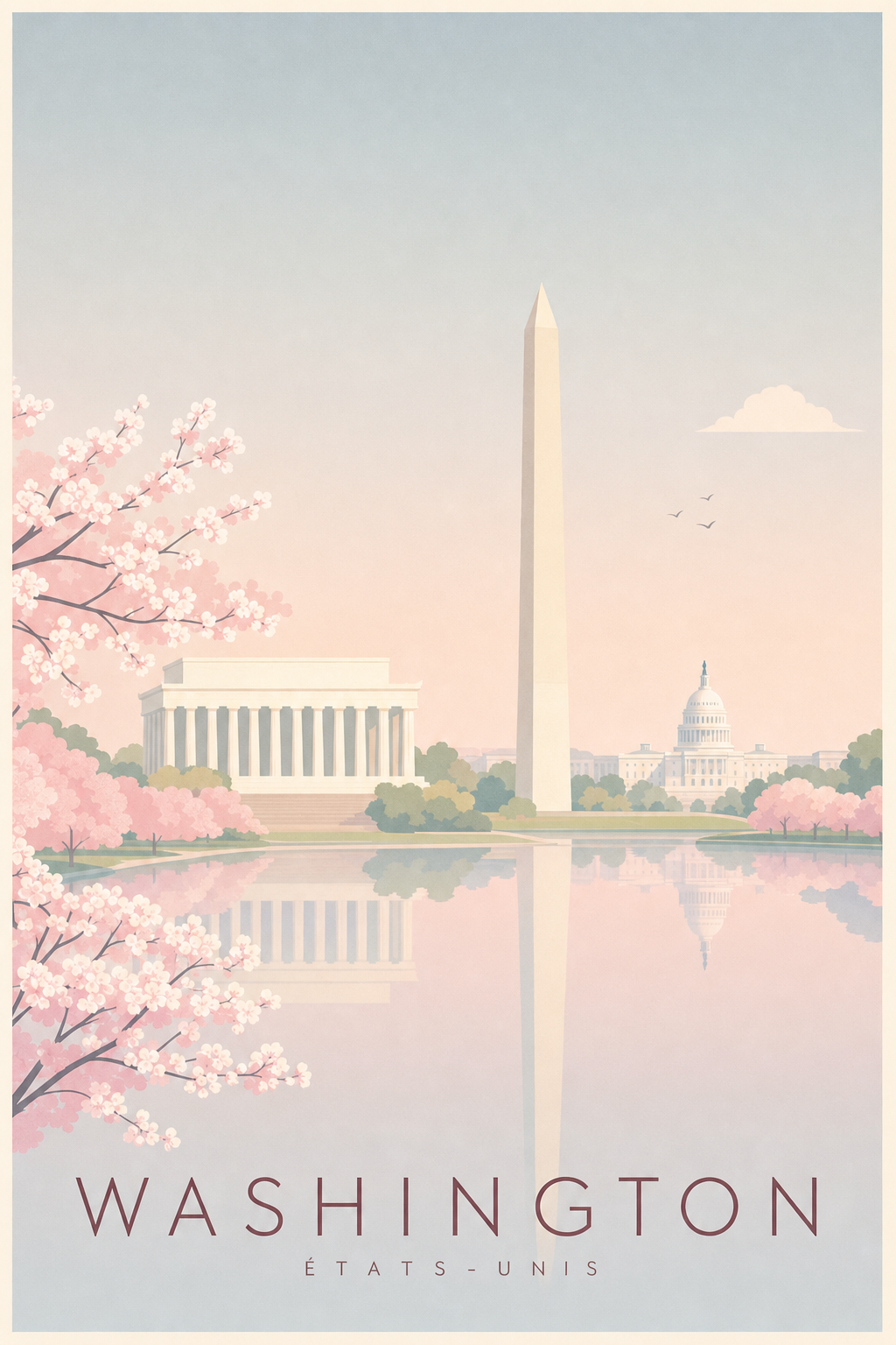 Affiche de Washington - Poster Calme