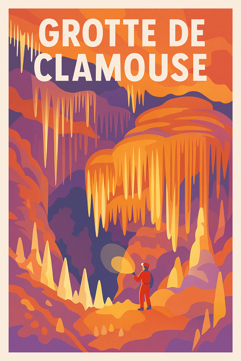 Affiche de Grotte de Clamouse - Un voyage féerique au cœur de la terre
