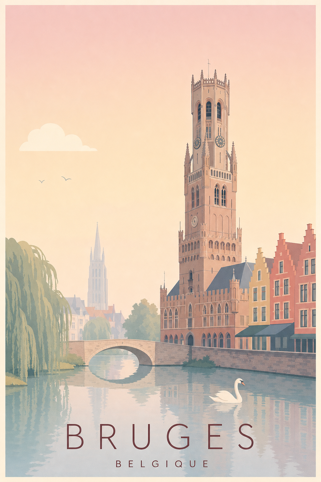 Affiche de Bruges - Poster Calme