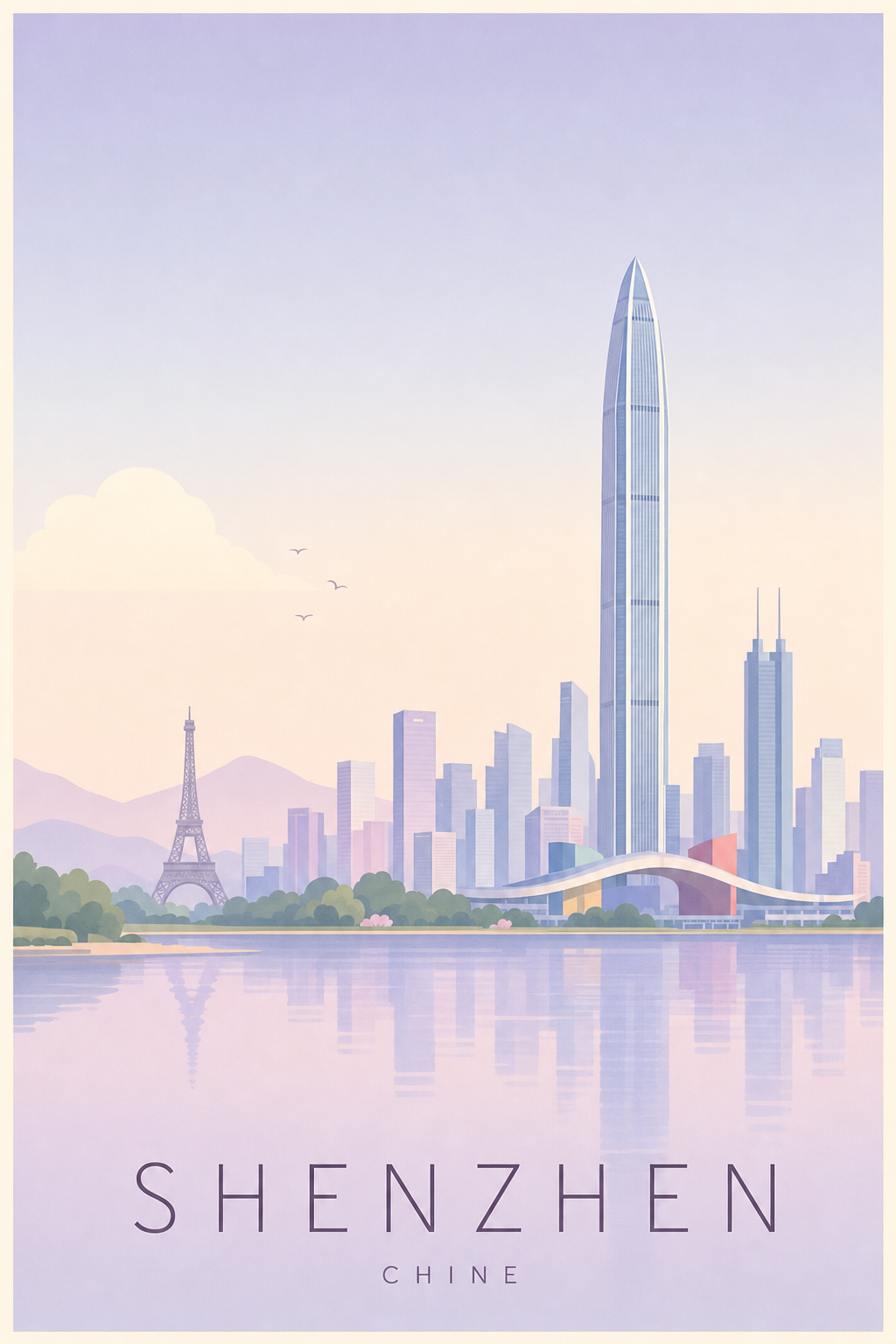 Affiche de Shenzhen - Poster Calme