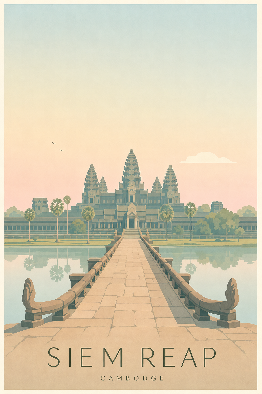 Affiche de Siem Reap - Poster Calme
