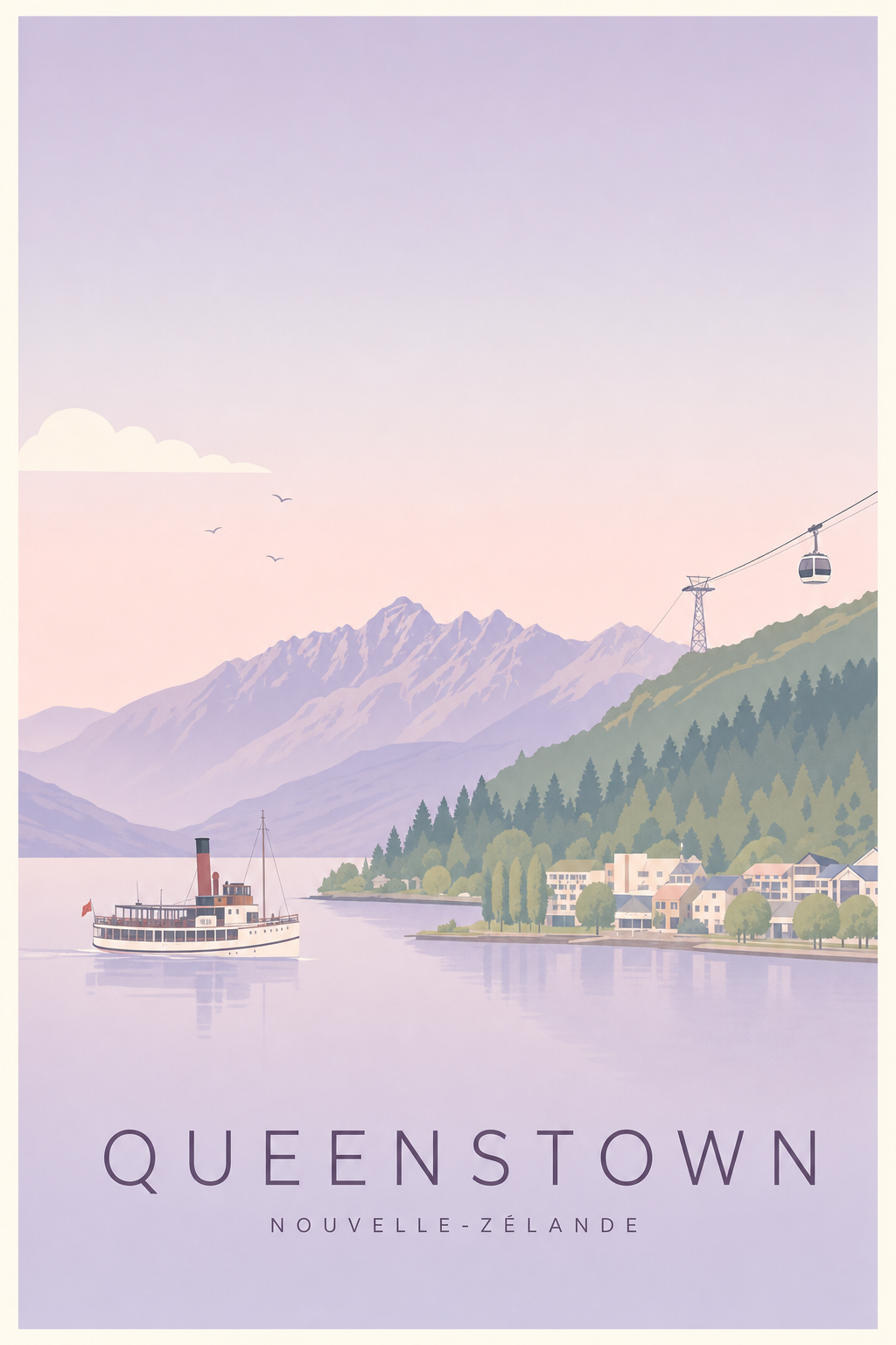 Affiche de Queenstown - Poster Calme