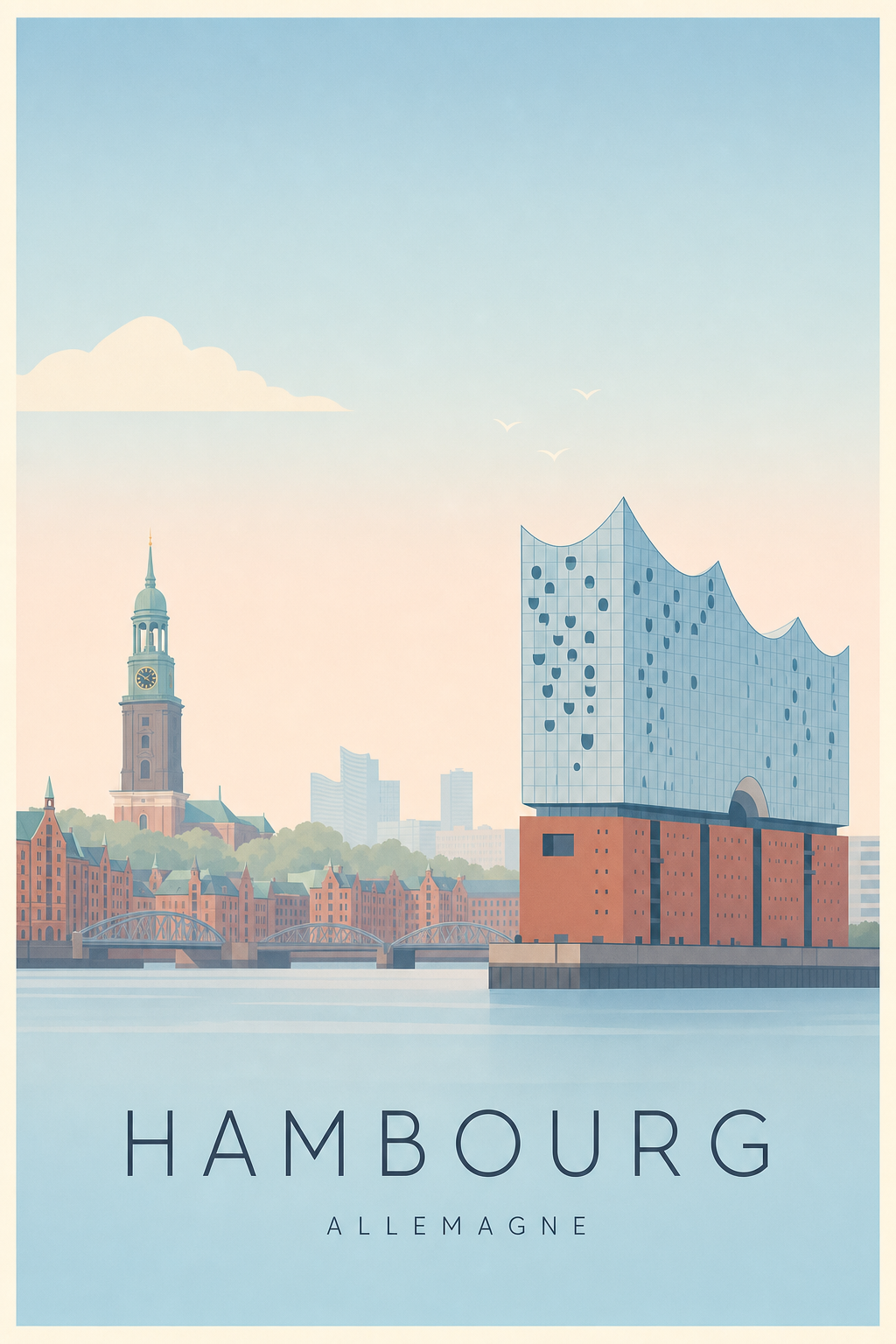 Affiche de Hambourg - Poster Calme