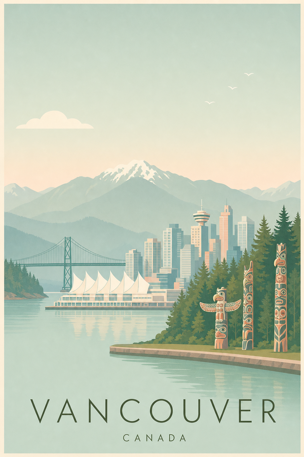 Affiche de Vancouver - Poster Calme