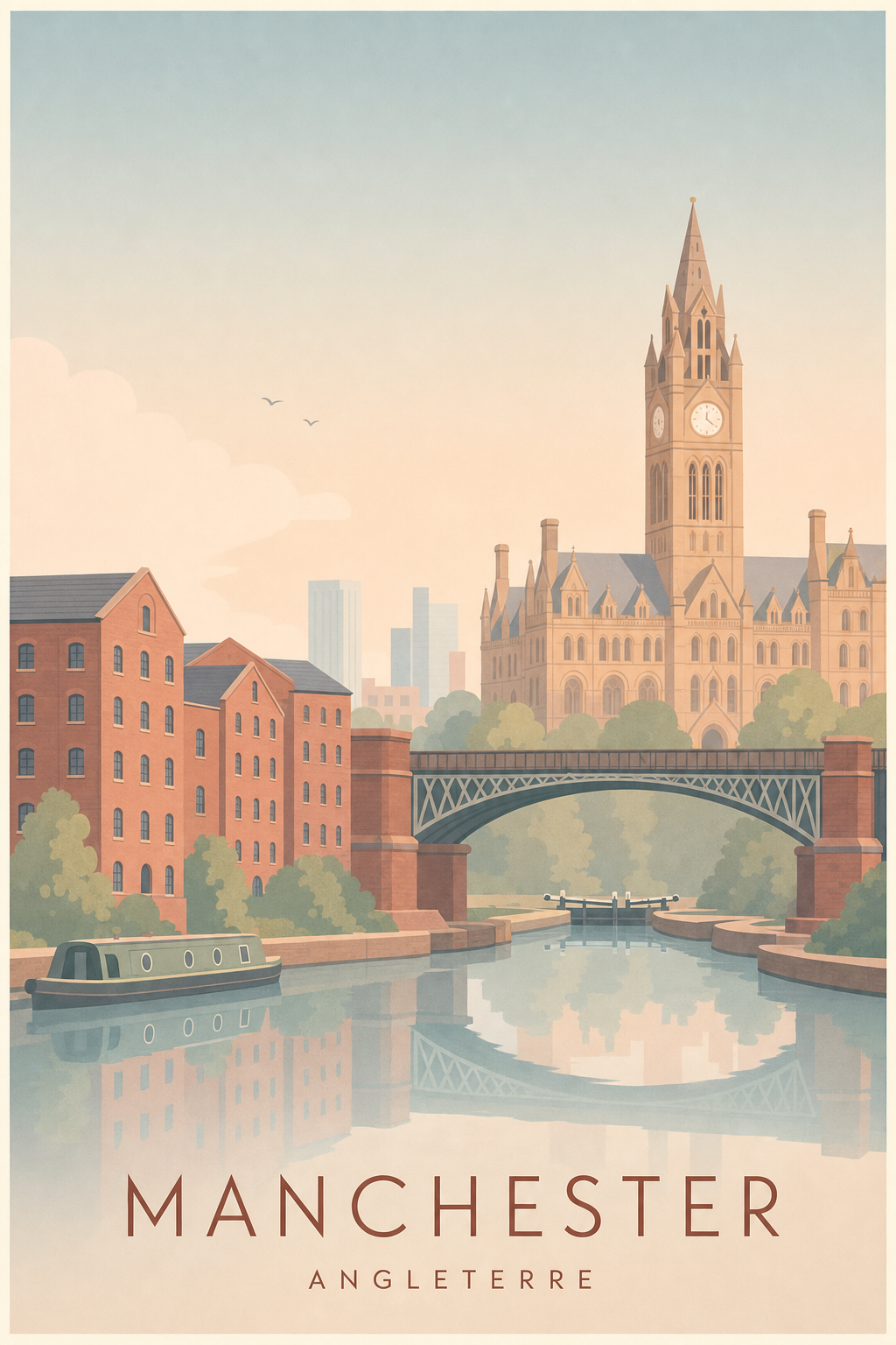 Affiche de Manchester - Poster Calme